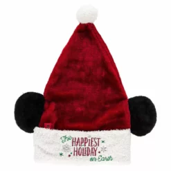 Disney Christmas Hat - Mickey Mouse Santa Ear Hat - Light Up