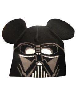 Disney Hat - Beanie Hat - Darth Vader With Mickey Ears - Youth