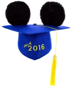 Disney Hat - Ears Graduation Cap - Class Of 2016 - Mortarboard