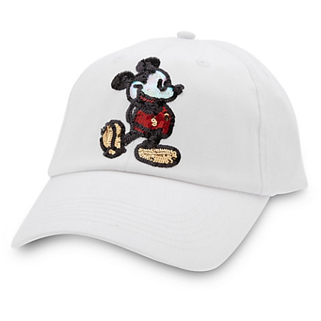 Disney Hat - Baseball Cap - Mickey Mouse Sequined 1 Disney Hat - Baseball Cap - Mickey Mouse Sequined