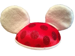Disney Hat - Christmas Ears Hat - Minnie Mouse With Plush Ears