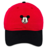 Disney Hat - Baseball Cap - Mickey Mouse Two-Tone - Red & Black