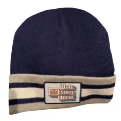 Disney Knit Hat - Walt Disney World Logo - Blue And Gray