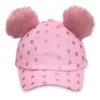Disney Hat - Baseball Cap - Minnie Mouse Polka Dot Pom Pom - Pink
