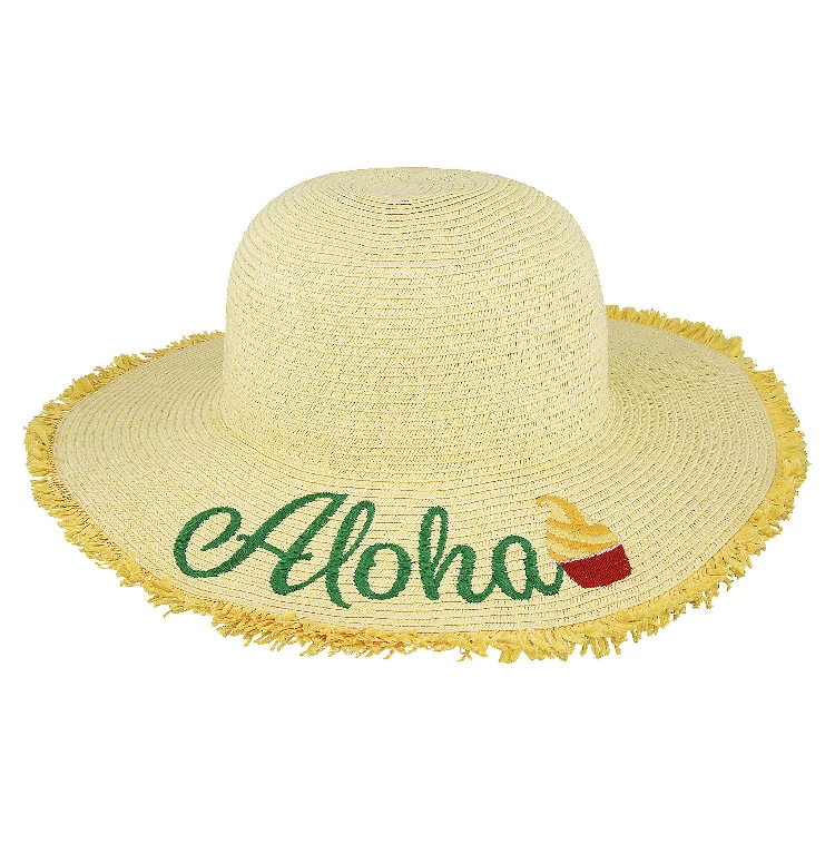 Disney Straw Hat For Women - Dole Whip - Aloha 1 Disney Straw Hat For Women - Dole Whip - Aloha