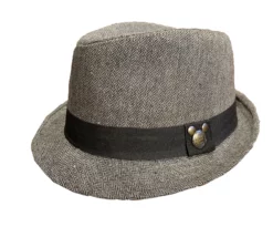 Disney Fedora Hat - Mickey Mouse Face - Black Band