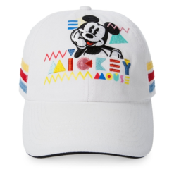 Disney Hat - Baseball Cap - Mickey Mouse 80s Flashback - White
