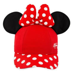 Disney Hat - Baseball Cap - Minnie Mouse With Ears - Red - Youth