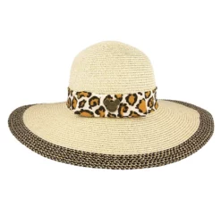 Disney Straw Hat For Women - Animal Kingdom - Animal Print