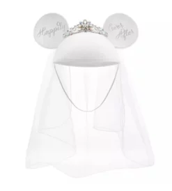 Disney Hat - Ears Hat - Minnie Mouse Bride - Happily Ever After
