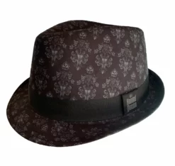 Disney Fedora Hat - Haunted Mansion - Wallpaper - Black