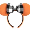 Disney Ears Headband - Minnie Mouse - Orange Corduroy