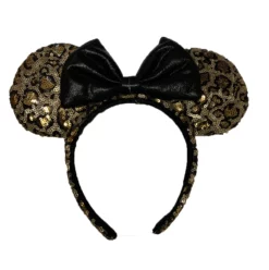 Disney Ears Headband - Minnie Mouse - Leopard Print Sequined