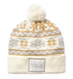 Disney Knit Beanie For Adults - Disney Parks - Silver And Gold