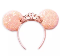 Disney Ears Headband - Minnie Mouse Princess - Coral