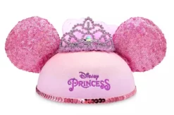 Disney Hat - Ears Hat - Disney Princess With Veil - Sequined