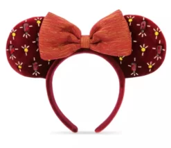 Disney Ears Headband - Holiday Minnie - Cranberry Red
