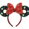Disney Ears Headband - Minnie Mouse - Holiday Wreath