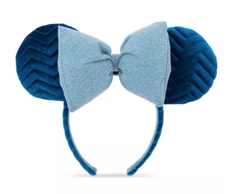Disney Ears Headband - Minnie Mouse Quilted - Azul 1 Disney Ears Headband - Minnie Mouse Quilted - Azul