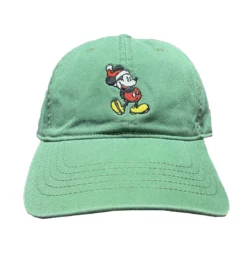 Disney Hat - Baseball Cap - Holiday Santa Mickey - Green