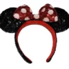 Disney Ears Headband - Minnie Mouse - Sequin Polka Dot Bow