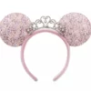 Disney Ears Headband - Princess Minnie With Tiara - Lilac