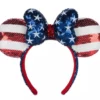 Disney Ears Headband - Minnie Mouse Americana Sequined