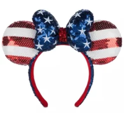 Disney Ears Headband - Minnie Mouse Americana Sequined