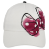 Disney Hat - Baseball Cap - Minnie Mouse Pink Bow - White