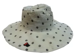 Disney Sun Hat For Women - Minnie Mouse Polka Dots - Black And White