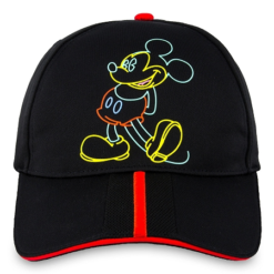 Disney Hat - Baseball Cap - Mickey Mouse 80s Flashback - Black